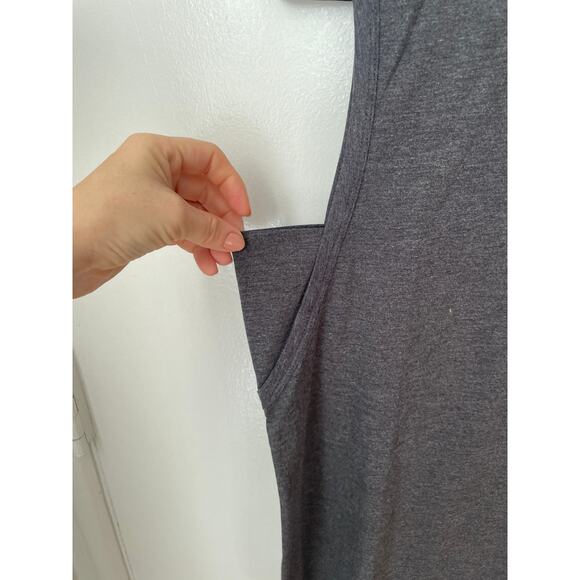 Lunya Restore Gray Muscle Tee Pima Cotton - Picture 3 of 7